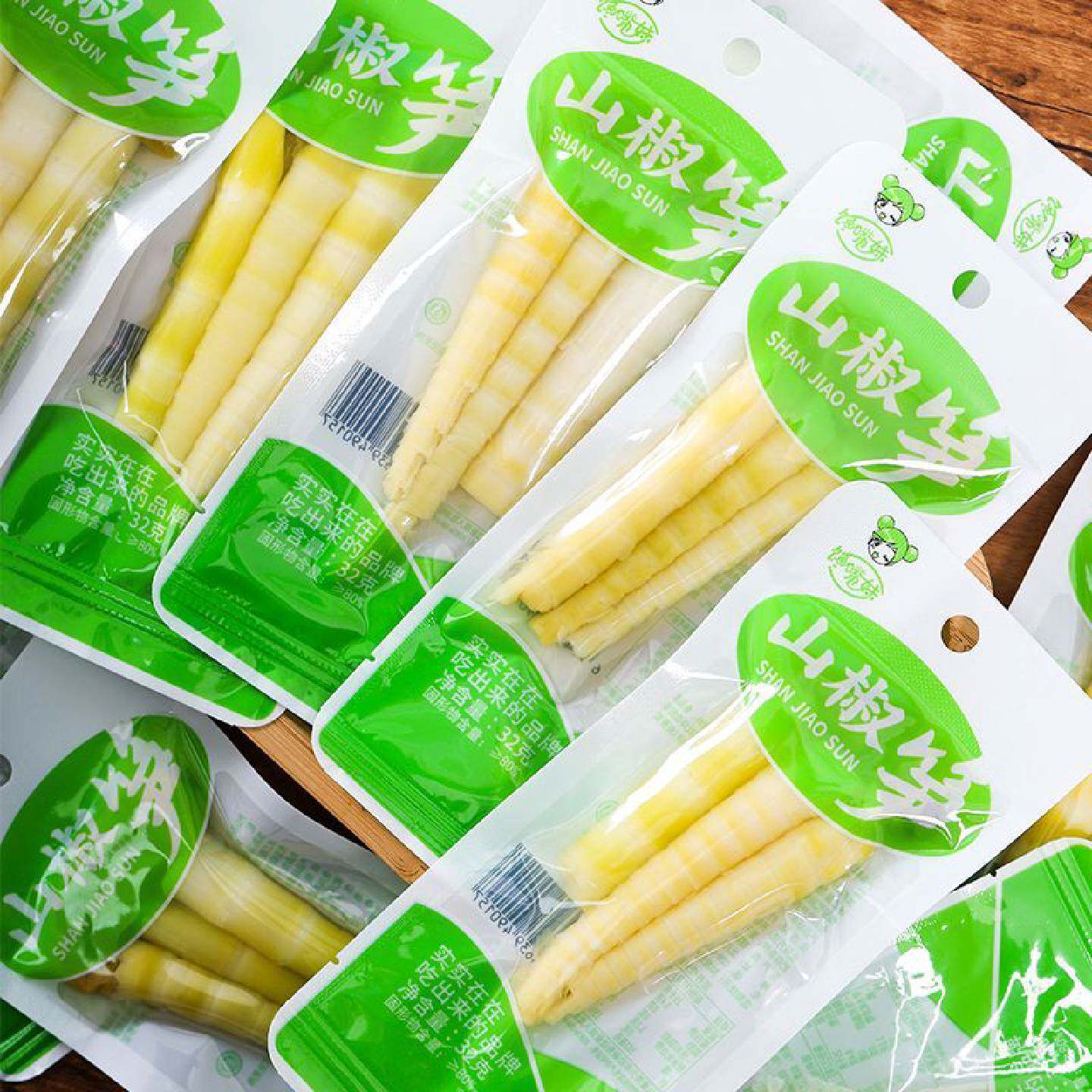 馋嘴妹泡椒笋尖山椒脆笋开袋即食竹笋酸辣笋片休闲零食品