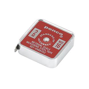 日本HIGHTIDE penco口袋型不锈钢迷你卷尺软尺家用尺测量绘图米尺设计尺高档随身可爱携带2米