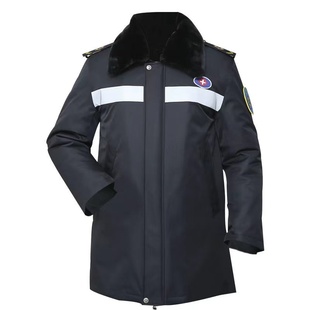 急救120急诊科值班医生护士冬季出诊加厚羽绒工作棉服防寒大衣