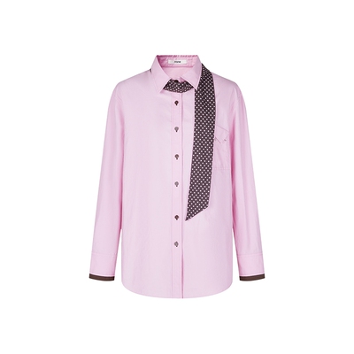 none多巴胺色休闲简约衬衫