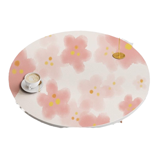 圆形硅胶桌垫轻奢小清新小圆桌垫子防水防油可擦洗餐桌垫茶桌垫布