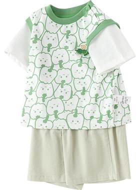 巴拉巴拉男童运动套装婴儿衣服薄