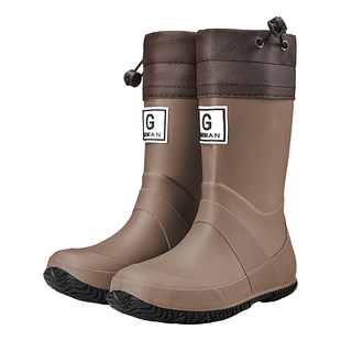 儿童雨鞋亲子水靴防滑便携折叠中筒胶鞋女雨林徒步赶海高筒水鞋男