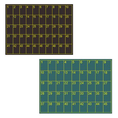 自带磁性学生座位数字号粉笔书写