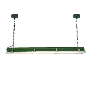 长条餐厅墨绿色服装店设计工作室吧台灯酒吧日光灯复古工业风吊灯