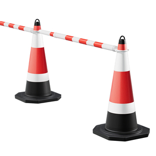 雪糕筒橡胶路锥桶伸缩连接杆反光锥禁止停车路锥安全学校路障锥筒