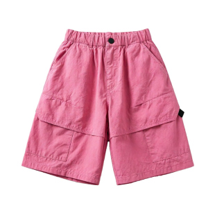 男童多巴胺短裤夏日穿搭五分裤2026新款中大童裤子夏季薄款中裤潮