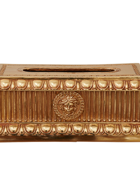 英慕灯饰法式复古奢华全铜纸巾盒