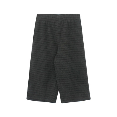 utouto冬季条纹加绒直筒裤