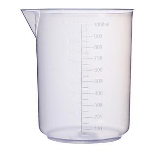 烧杯实验器材塑料实验室烧杯1000ml耐高温量杯带刻度小实验500