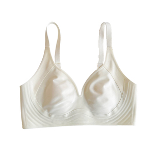 细肩带内衣女夏薄款隐形无痕文胸2026新款爆款胸大显小无钢圈软糯