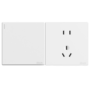 simon西蒙官方旗舰店插座开关面板五孔86型家用一开墙壁M3白官网