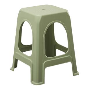 塑料凳子家用加厚耐用方凳简约客厅熟胶浴室高板凳北欧风餐桌椅子