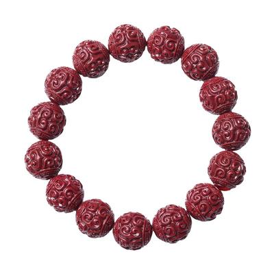 本命年朱砂回纹珠手链男女礼品