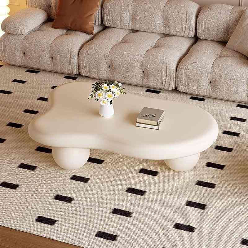 11云朵茶几北欧家用客厅简约侘红茶寂风不规则网桌子小户型奶油现