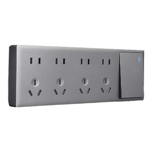 86型家用明装墙壁扩展式插座厨房拓展插座十五孔二十孔带开关排插