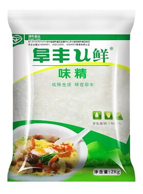阜丰u鲜味精4斤细颗粒无盐调味料