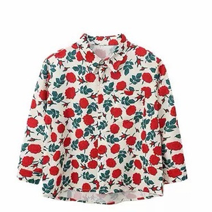 儿童复古港风走秀演出服女童8090年代怀旧花衬衫喇叭裤舞蹈表演服