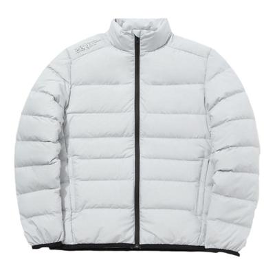 李宁冬季新品训练男子灰鸭绒轻薄保暖立领短款羽绒服 AYMQ223