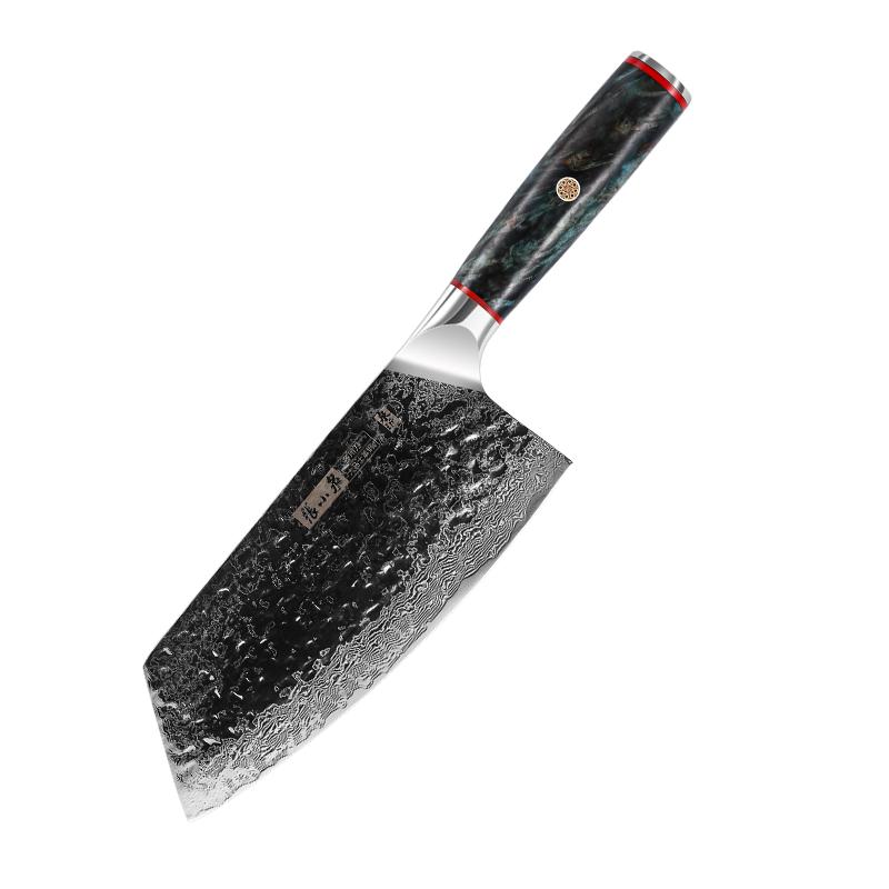 张小泉江山大马士革钢多用刀家用菜刀切菜切片刀刀具旗舰店正品