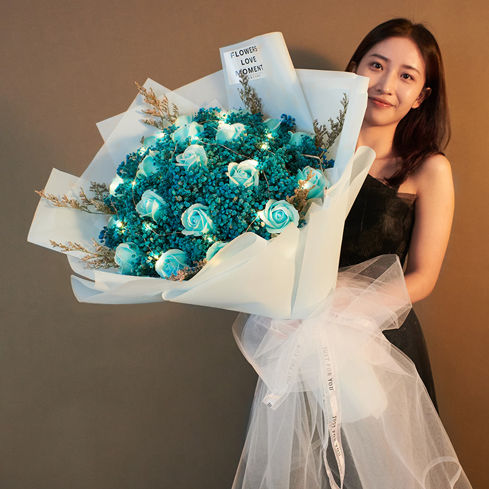 送对像超大干花花束情人节送女友老婆闺蜜妈妈生日礼物表白礼物