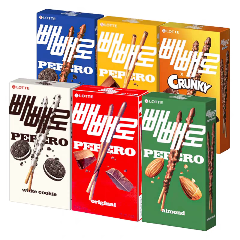 韩国新款盒装进口食品扁桃仁饼干