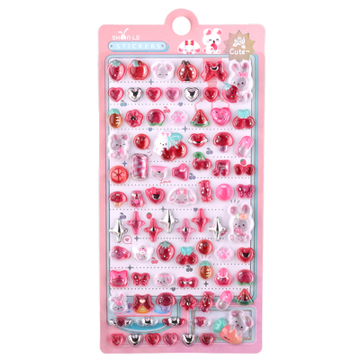 日系3D浮雕贴手机壳DIY装饰贴