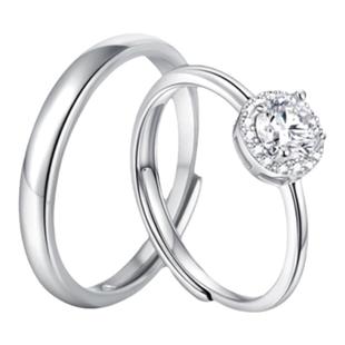 Fanci范琦 星点情侣对戒定制刻字戒指一对纪念日礼物