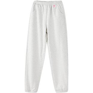 笛莎官方旗舰童装女童厚绒运动裤秋冬季新款女孩儿童时尚保暖长裤