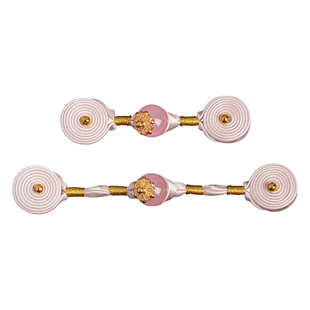 旗袍盘扣扣子国风手工编织绕线金珠盘香一字布扣唐装汉服上衣辅料