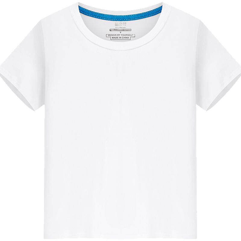 儿童t恤定制个性绘画印制团体照片幼儿园班服纯棉短袖diy名字