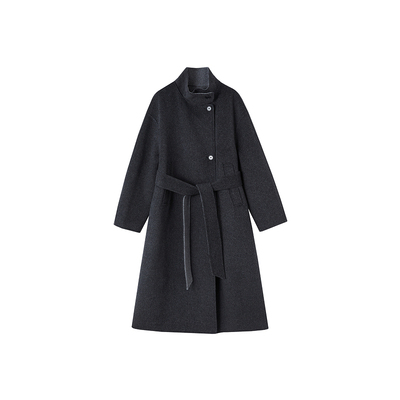 indicia标记山羊绒毛呢大衣外套