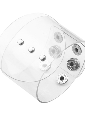 圆环几何设计轻巧透明软塑料手环