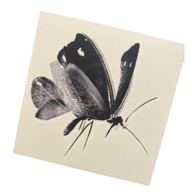 zingtattoo纹身贴 水墨蝴蝶纹身贴 防水持久