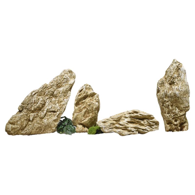 仿真玻璃钢假山造景石块单体组合