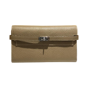 H家凯莉钱包女 大牌长款真皮手拿包明星同款大容量钱夹多卡位功能