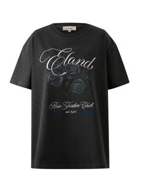 ELAND女时尚印花短袖圆领