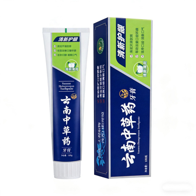 云南中草药三七牙膏去渍清新