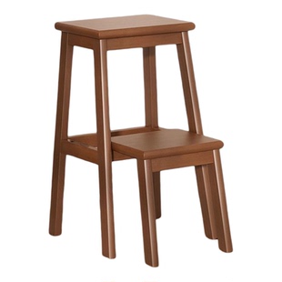 实木梯凳椅子凳子多功能两用家用折叠梯椅稳步登高楼梯室内爬梯
