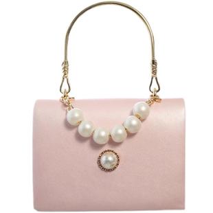 神仙洋气包包珍珠2025冬季新款潮女单肩手提斜挎链条小包百搭时尚