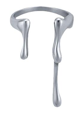 男女冷淡风小众设计戒指开口戒指