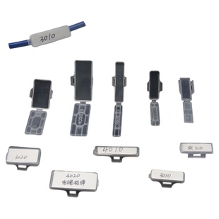 塑料3010防水透明电线电缆标志牌4010标识框扎带标示挂牌带标签盒