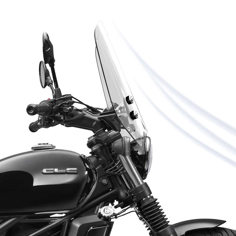 骑仕牛适用于摩托车春风450 250CL-C前挡风太子风挡改装挡板配件