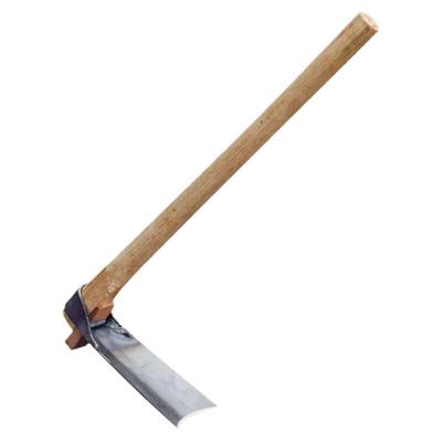 家用翻土种菜全钢老式木柄小锄头