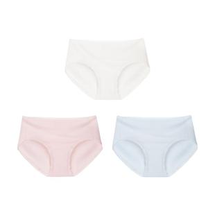 ubras60S纯棉内裤女士新疆蚕丝棉透气7A抗菌加长底裆中腰三角裤