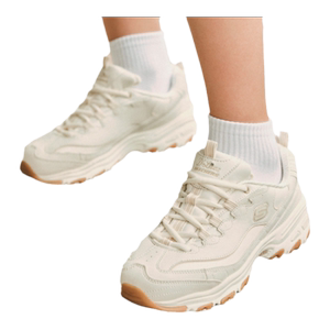 Skechers斯凯奇女鞋冬季复古老爹鞋小白鞋简约时尚休闲运动熊猫鞋