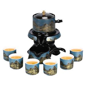 陶瓷懒人自动功夫茶具套装石磨旋转出水冲茶神器泡茶家用办公茶具