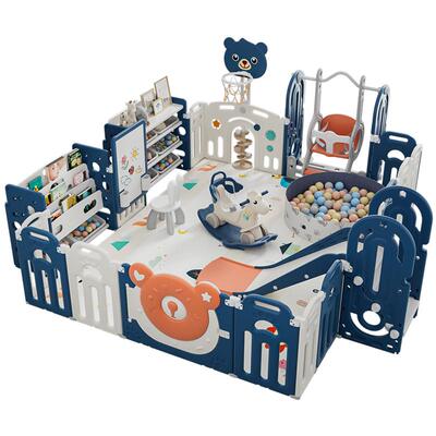 儿童游戏围栏推不倒婴儿爬行垫