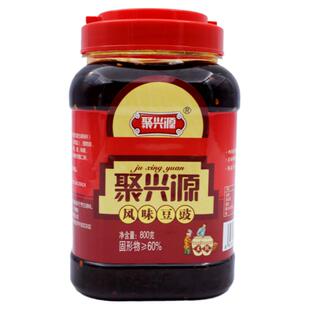 聚兴源风味豆豉800g罐装辣椒酱炒菜调味料拌饭下饭酱拌面酱香辣酱