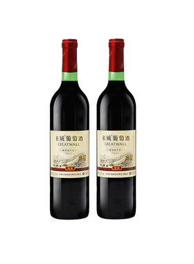 中粮长城特制解百纳干红葡萄酒红酒光瓶葡萄酒750ml*1瓶装精选